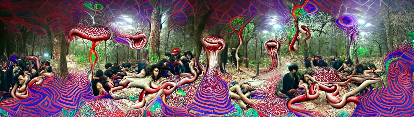Psychedelic Blood Orgy in DMT Forest