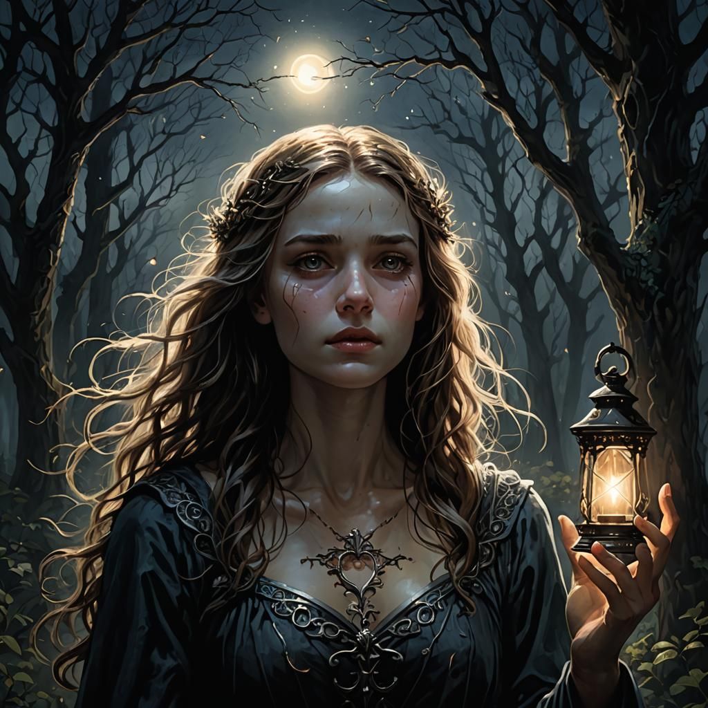 Fading Light in Darkness: A Visual Poem