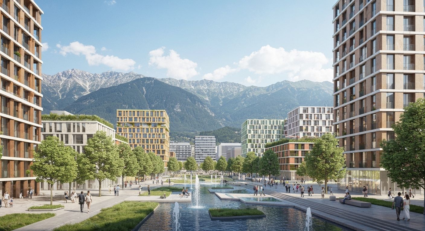 Sustainable Innsbruck Cityscape with Alpine Views