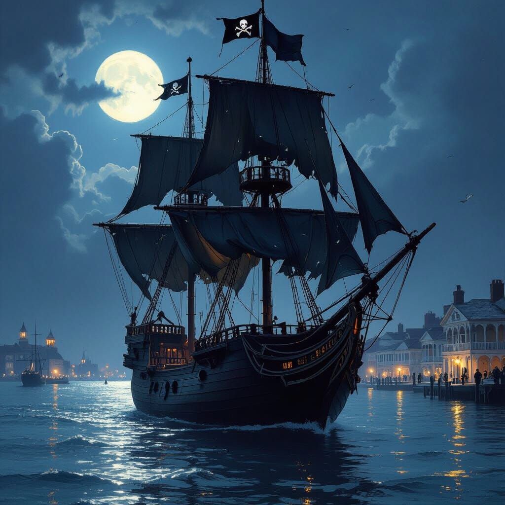 Pirate Ship Dominates Key West Harbor