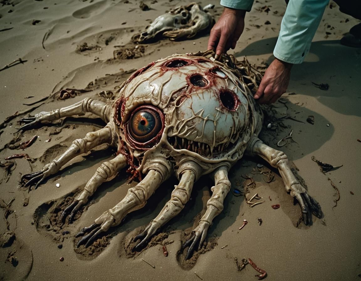 Horrific Corpse Discovery on a Beach at Night