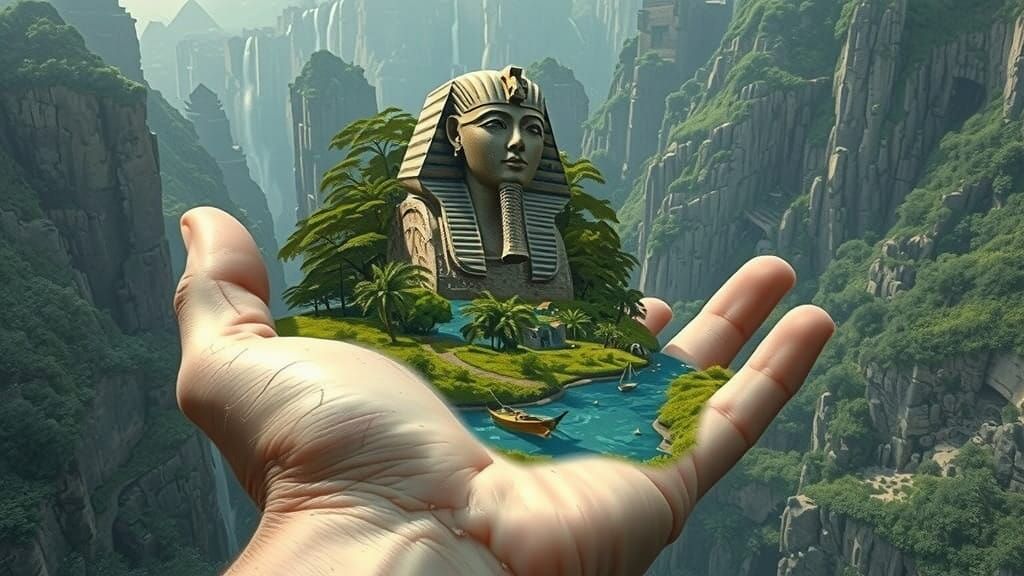 Sandsphinx Goddess Unfurls from Desert Storm