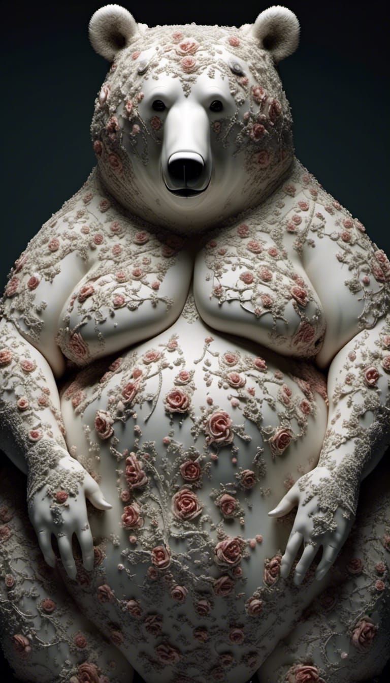 Creepy Porcelain Marilyn Manson Portrait