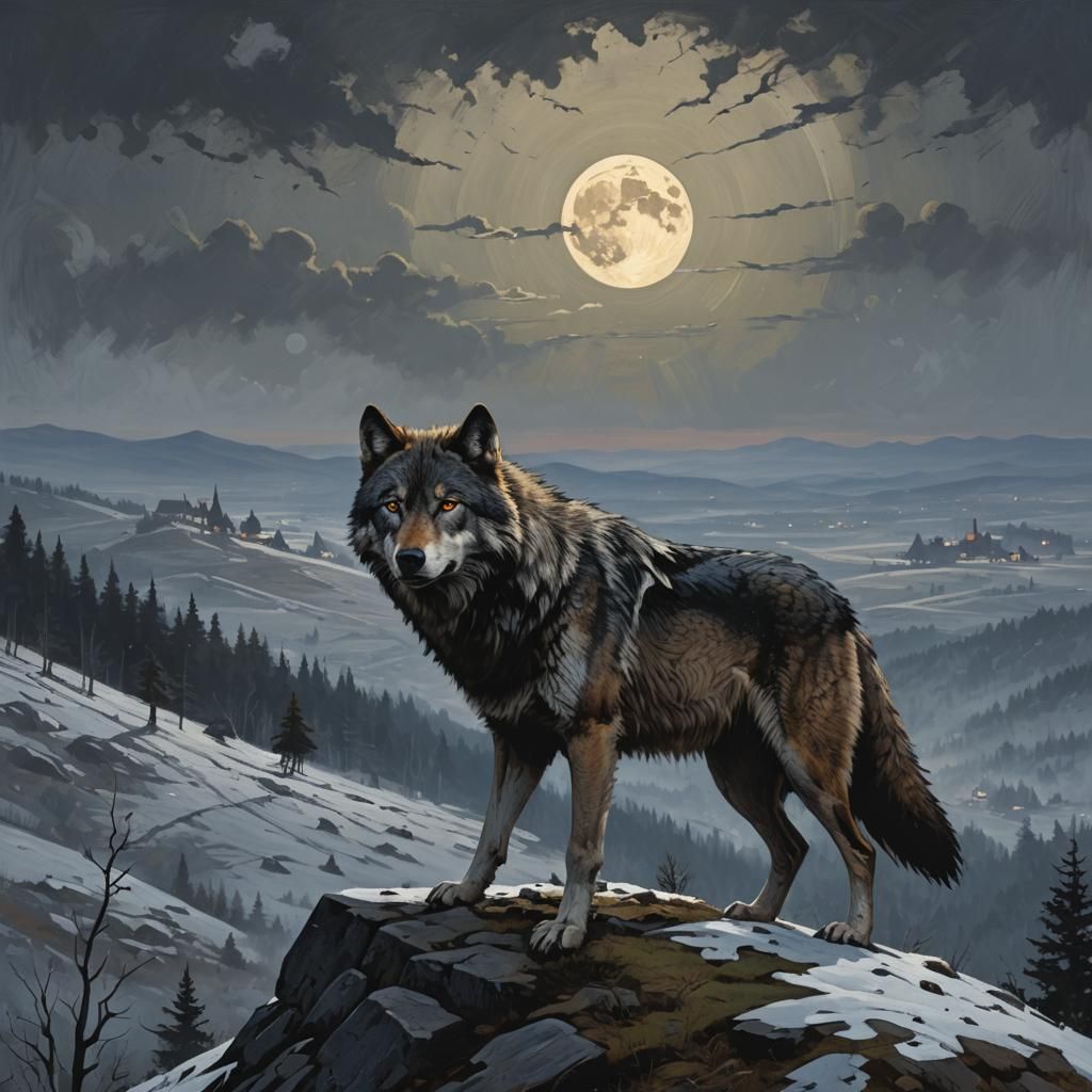 Wolf Howling at the New Moon, Sinister Art
