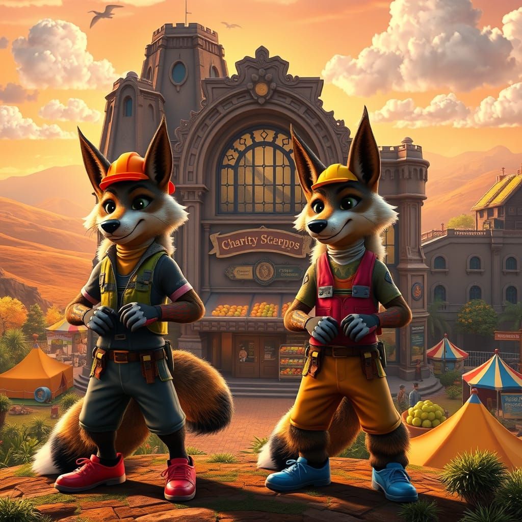 Vibrant Coyotes Build a Whimsical Grocery Store at Charity B...