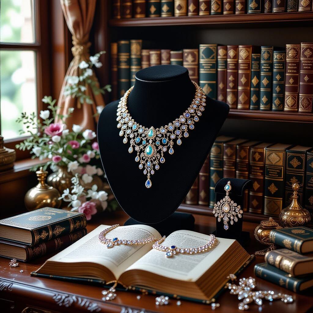 Majestic Jewellery Adorned with Sparkling Necklaces