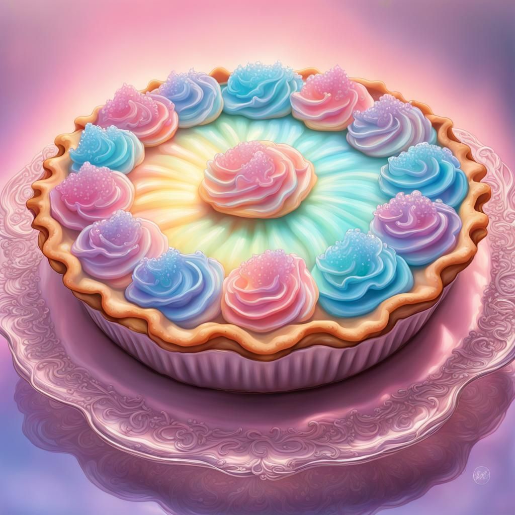 cute pastel pie