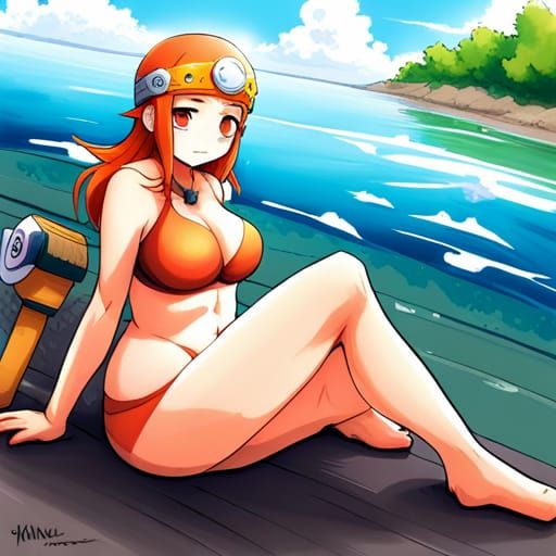 Anime Style Nami Illustration