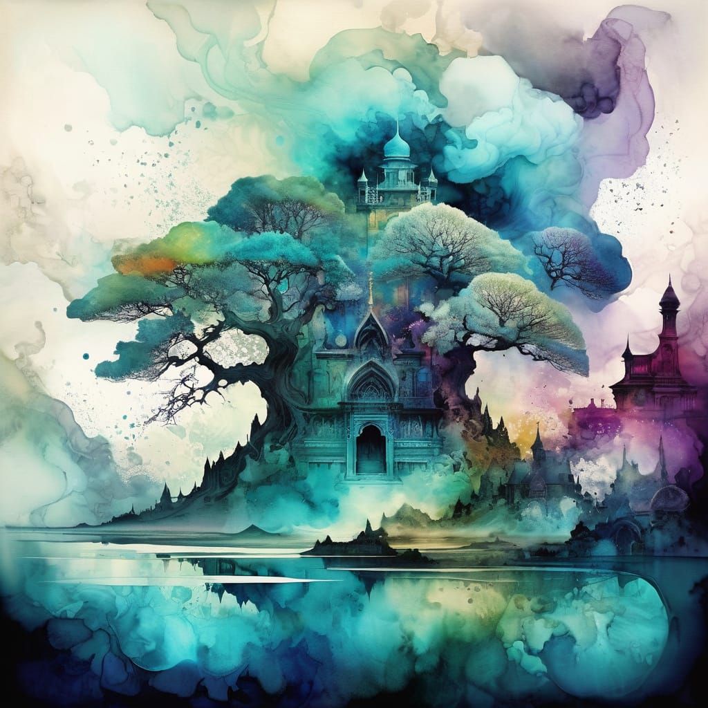 Surreal Arabesque in Triadic Colours