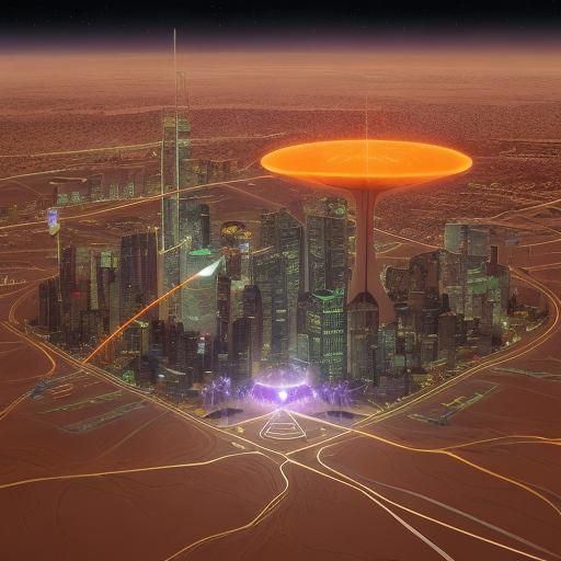 Marsport: Art Deco Cityscape on the Red Planet