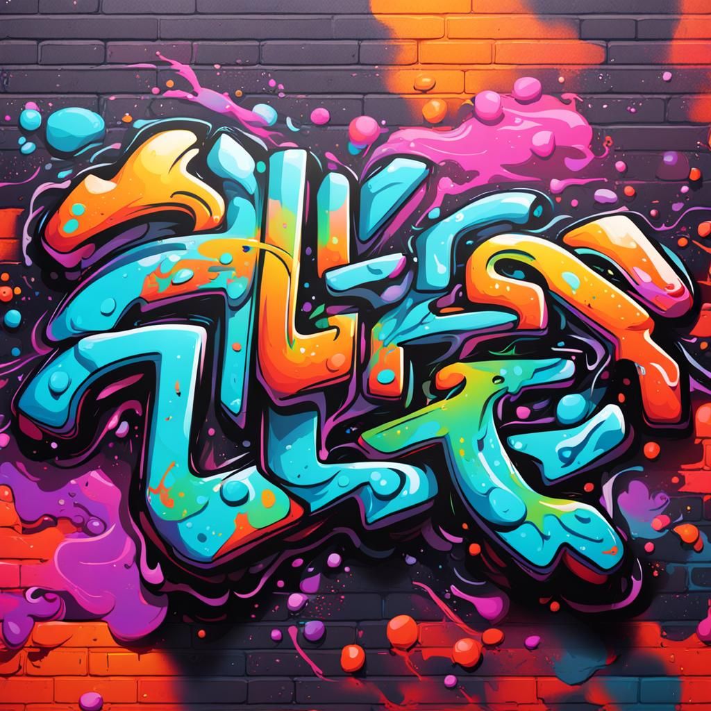Intricate AI Graffiti Art in 8K Resolution