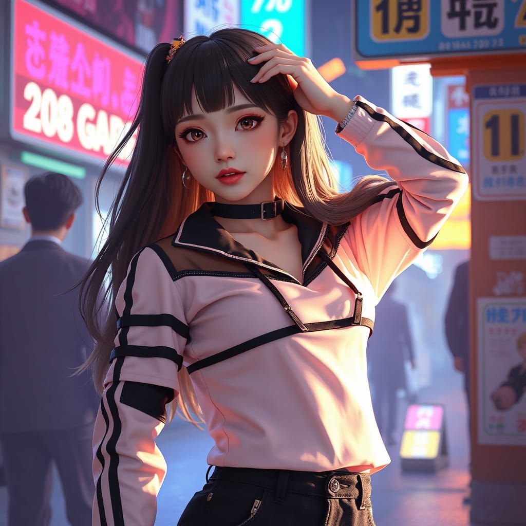 Audrey Nuna in Studio Trigger Anime Style