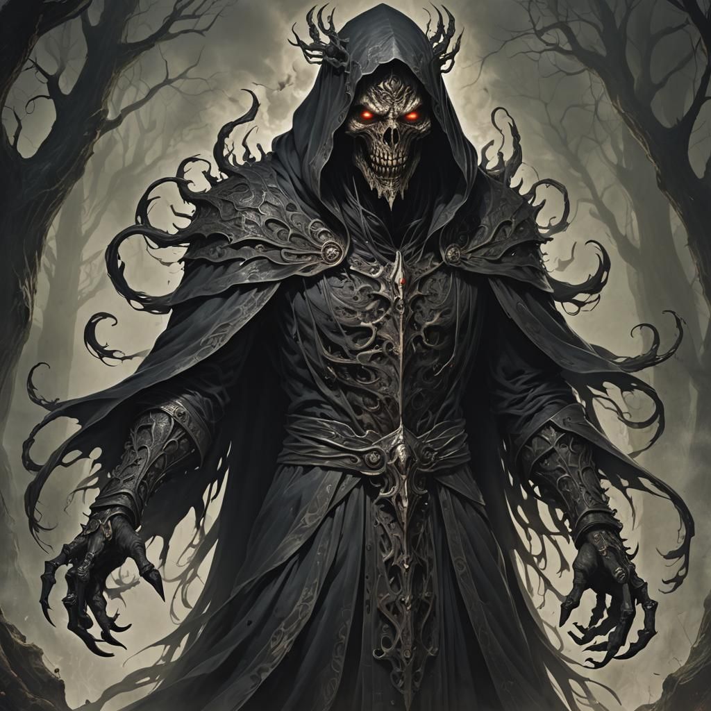 Towering Fiend Gorazhul in Detailed Matte Painting