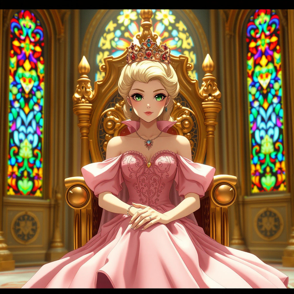Princess Ida on Her Throne, Anime Style