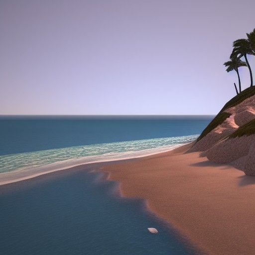 Ecuador Coastline in Dramatic 3D Render