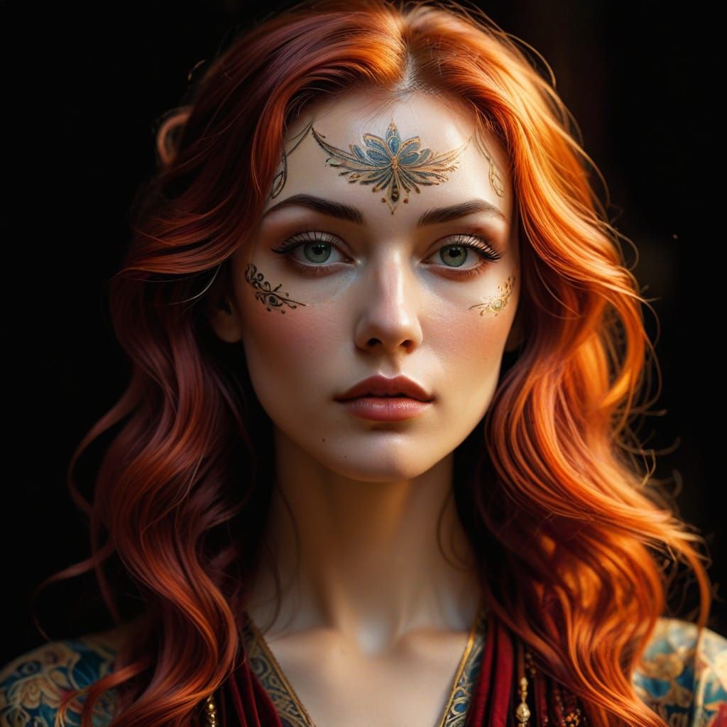 Sensual Beauty in Jugendstil Splendor