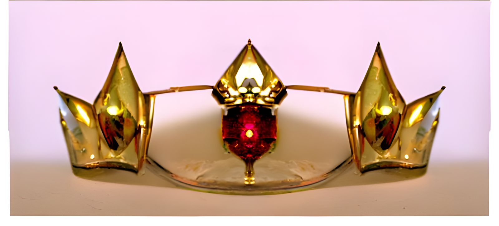 Ornate Gold Royal Crown with Jewels