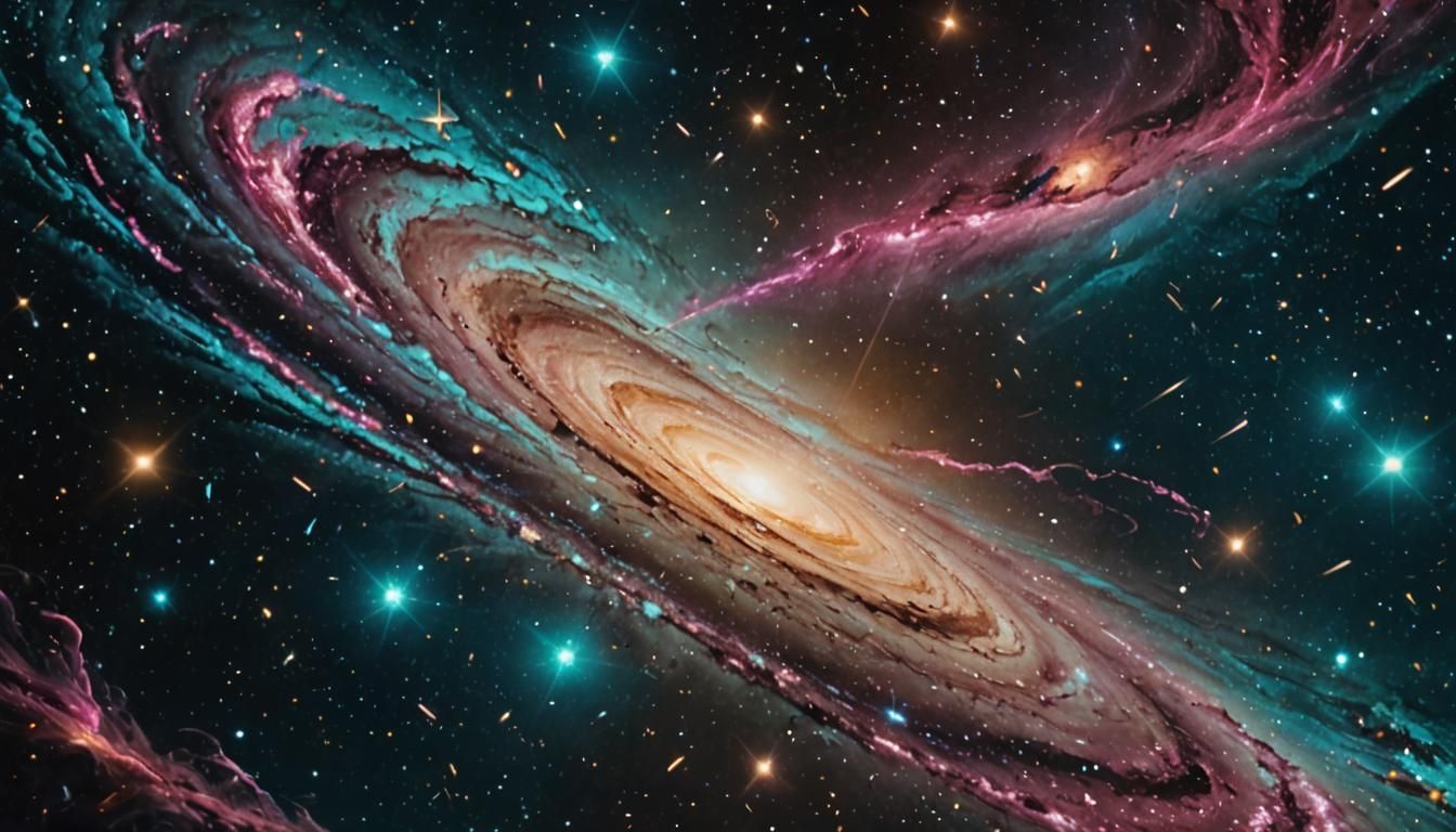 Epic Galactic Swirl in 35mm Cinematic Style