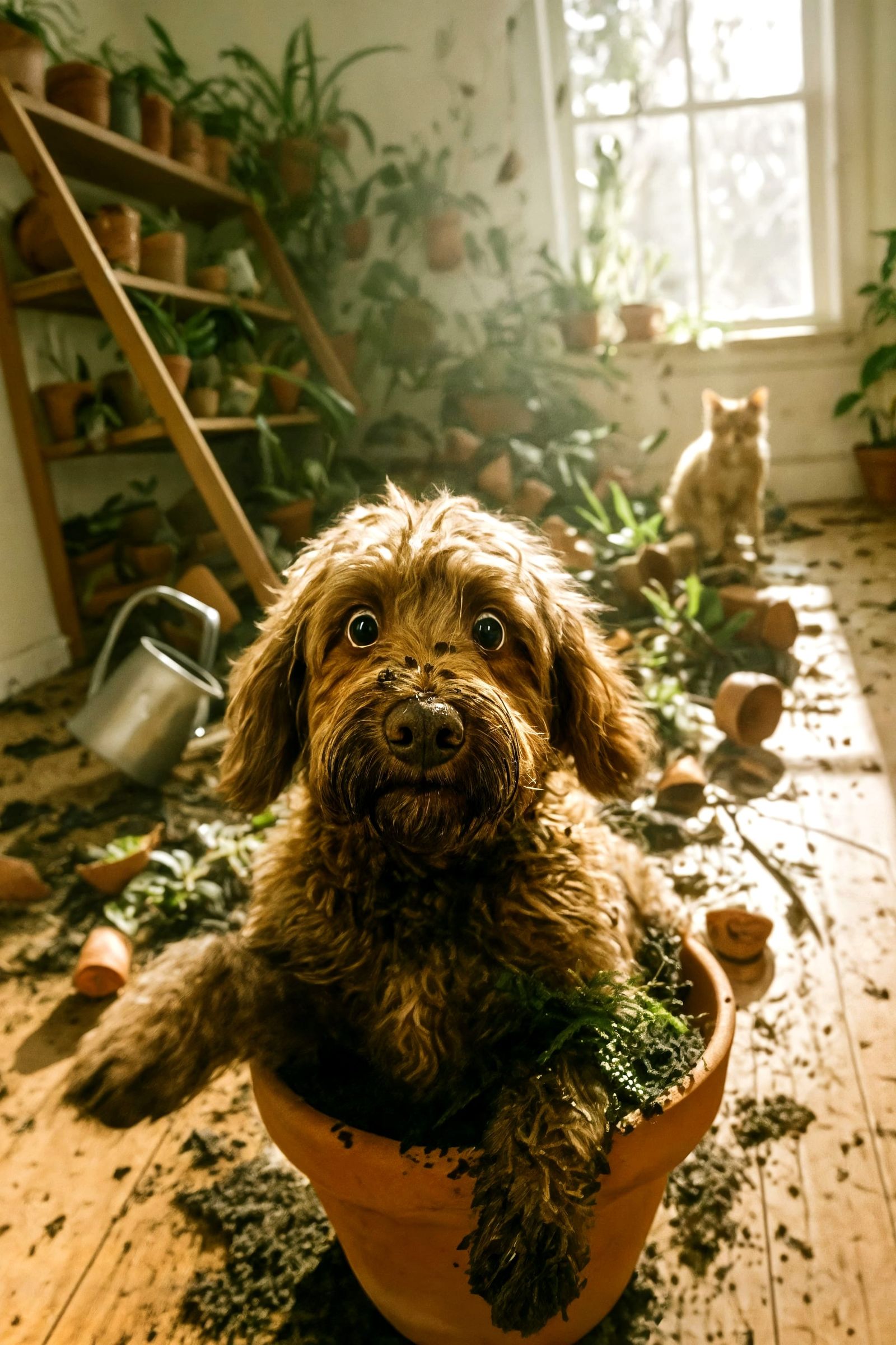 Cobberdog's Plant Catastrophe: A Hilarious Snapshot