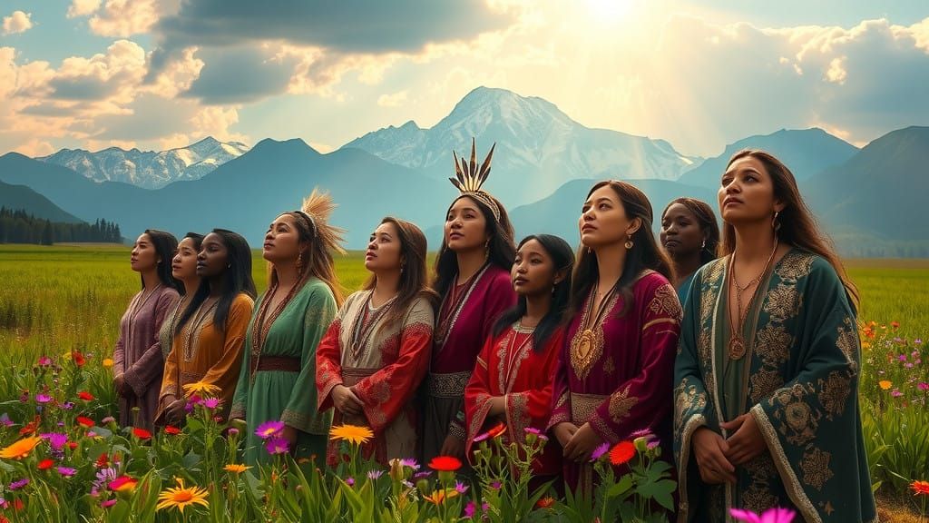 Diverse Cultures Unite in Emerald Meadow