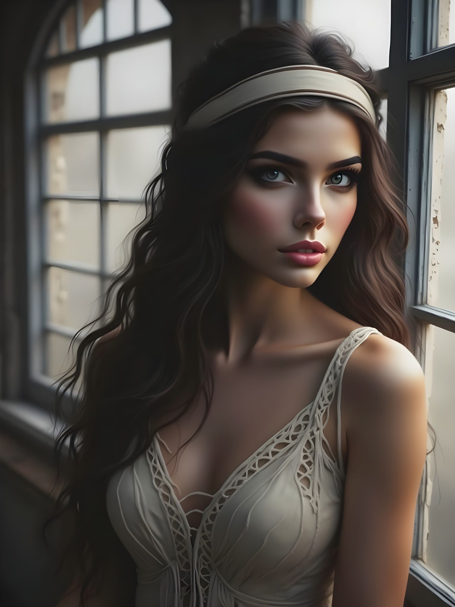 Ethereal Woman in Soft Light