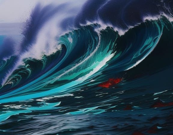 Spectacular Ocean Waves in Borderlands Style