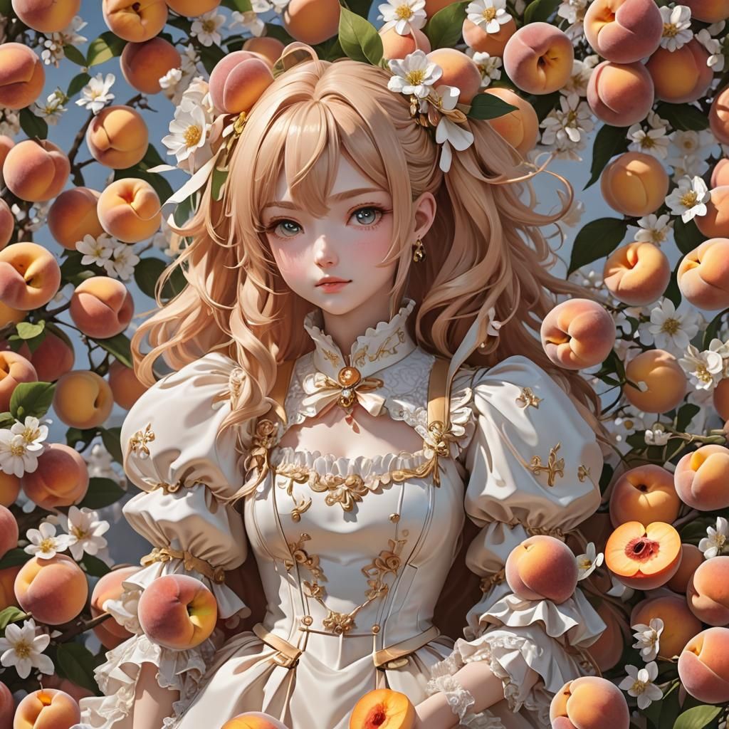 Peaches and Cream: Detailed 3D Anime Art