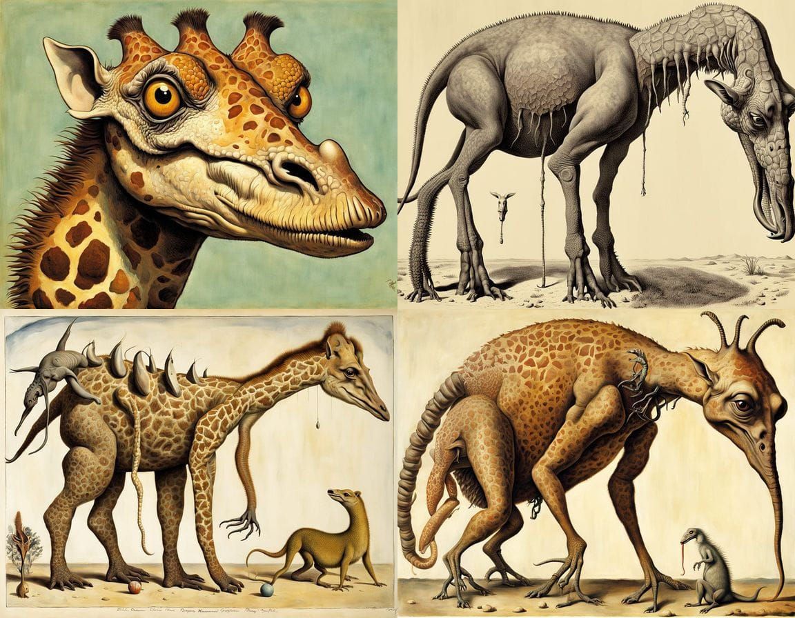 Monstrous Creature from a Grotesque 1940s Laboratory