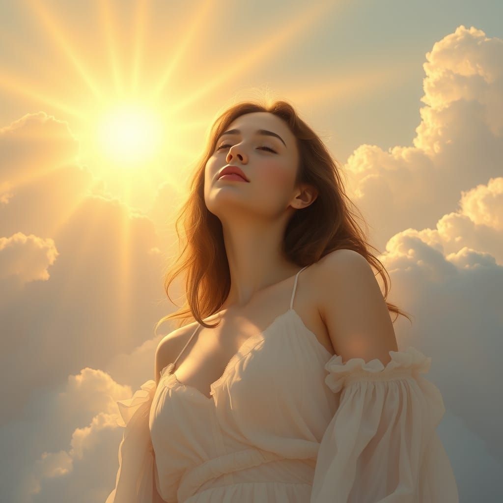 Angel in Soft Romantic Light