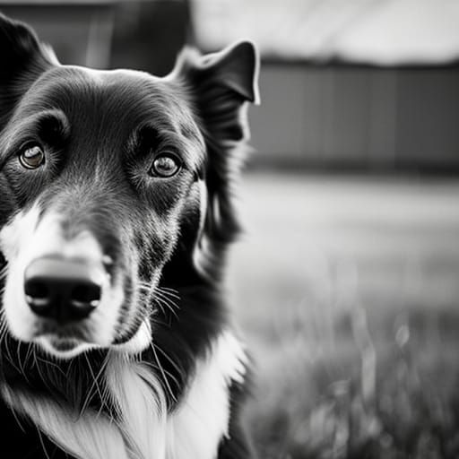 Border Collie Portrait in Professional Photography Style