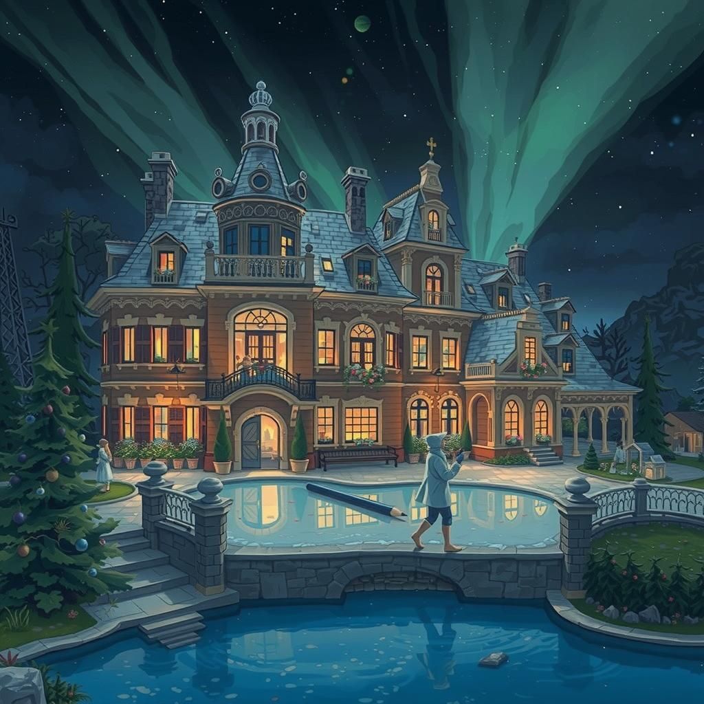 Hyperdetailed Notebook Page with Whimsical Creatures