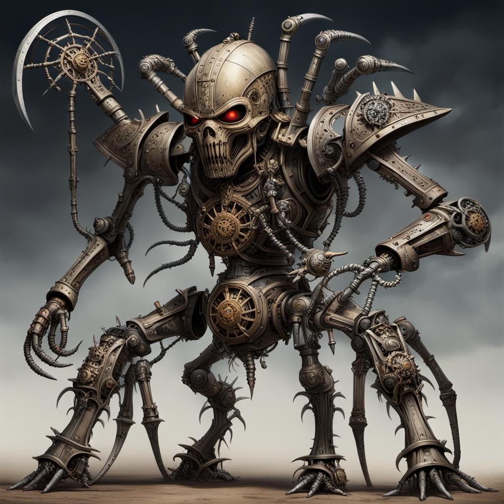 Renaissance War Machine in Beksiński Style