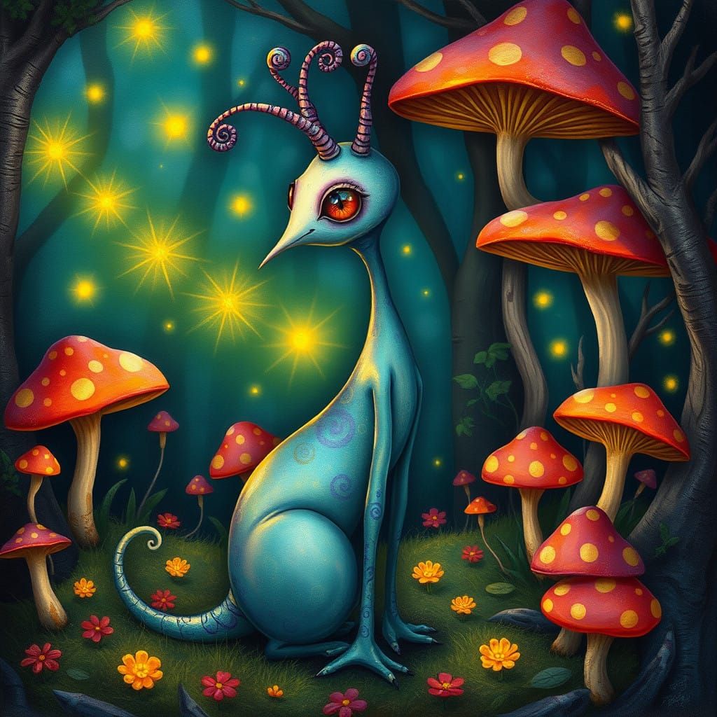 Whimsical Zezzle Pepple in Enchanted Forest