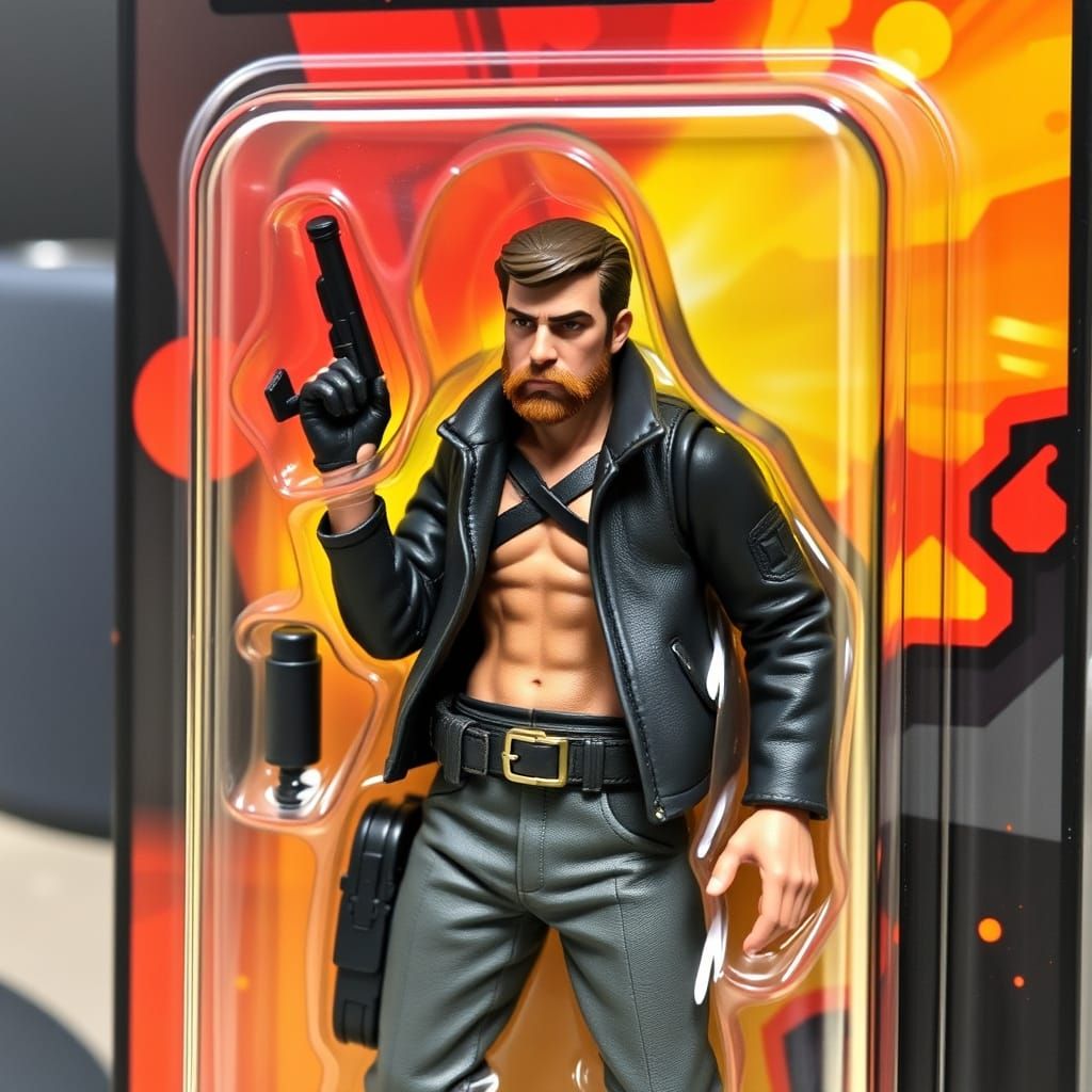 Mc Escher Art Icon in Action Figure Packaging