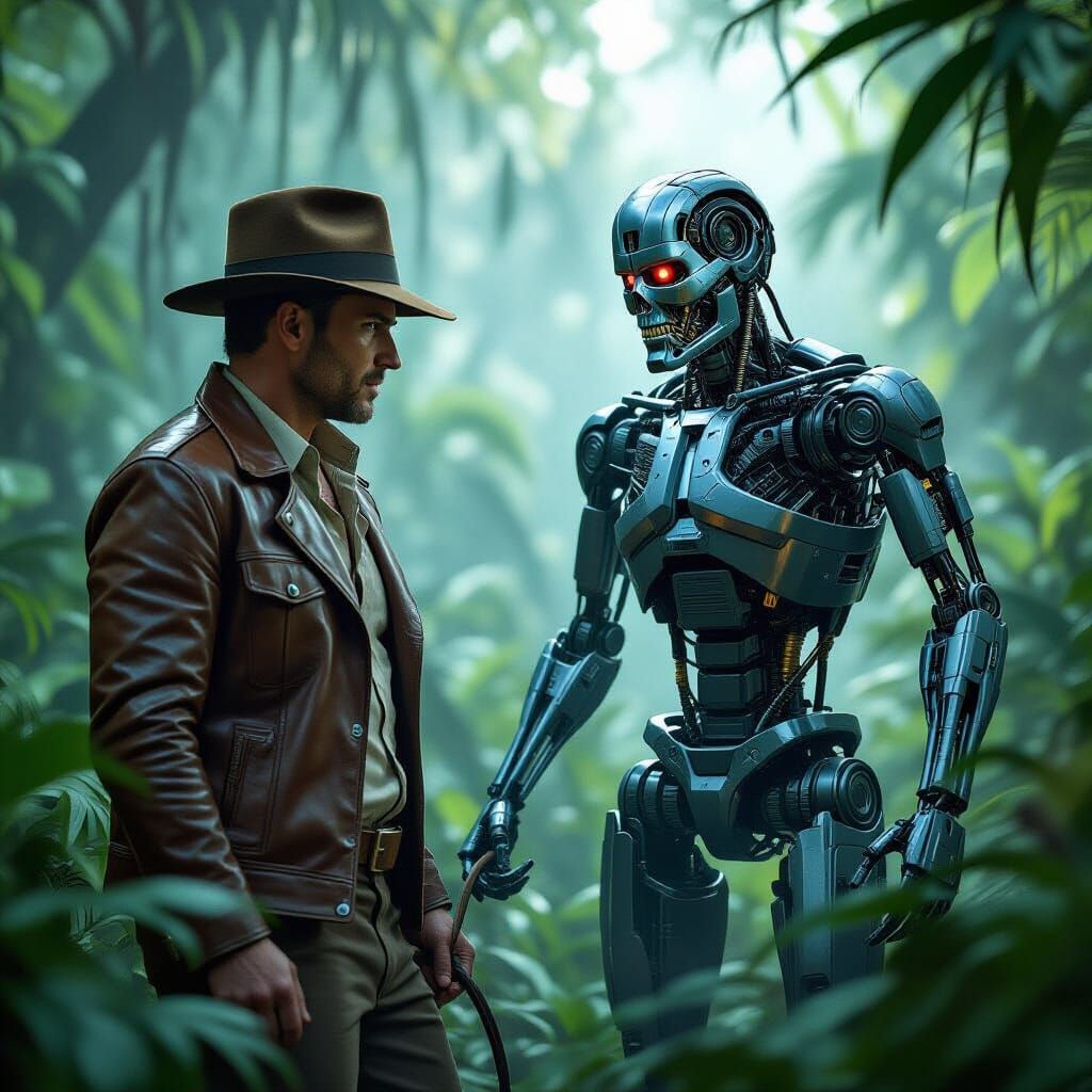 Indiana Jones vs. Terminator: Jungle Showdown