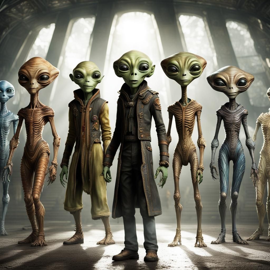 Photorealistic Aliens: Beautiful, Complex, and Emotional