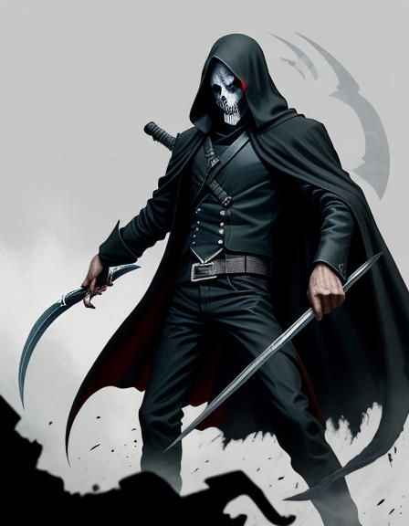 The Grim Reaper Points His Scythe