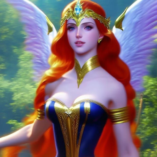 High Gothic Nekomimi Fairy in Rococo Portrait