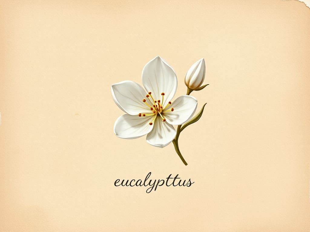 Eucalyptus Bloom in Beatrix Potter Style