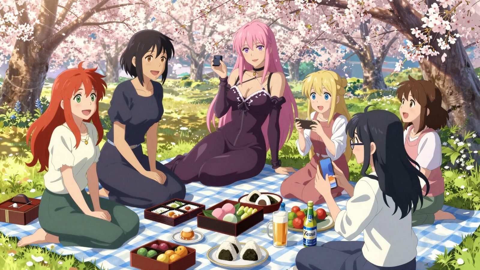 Vibrant Hanami Celebration in Yoyogi Park