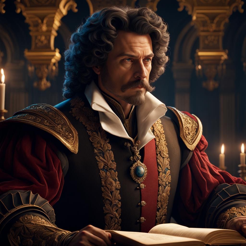Alexander Dumas Portrait: Fantasy Art in Unreal Engine