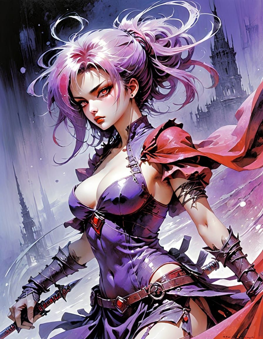 Abstract Sensuality in Complementary Colors