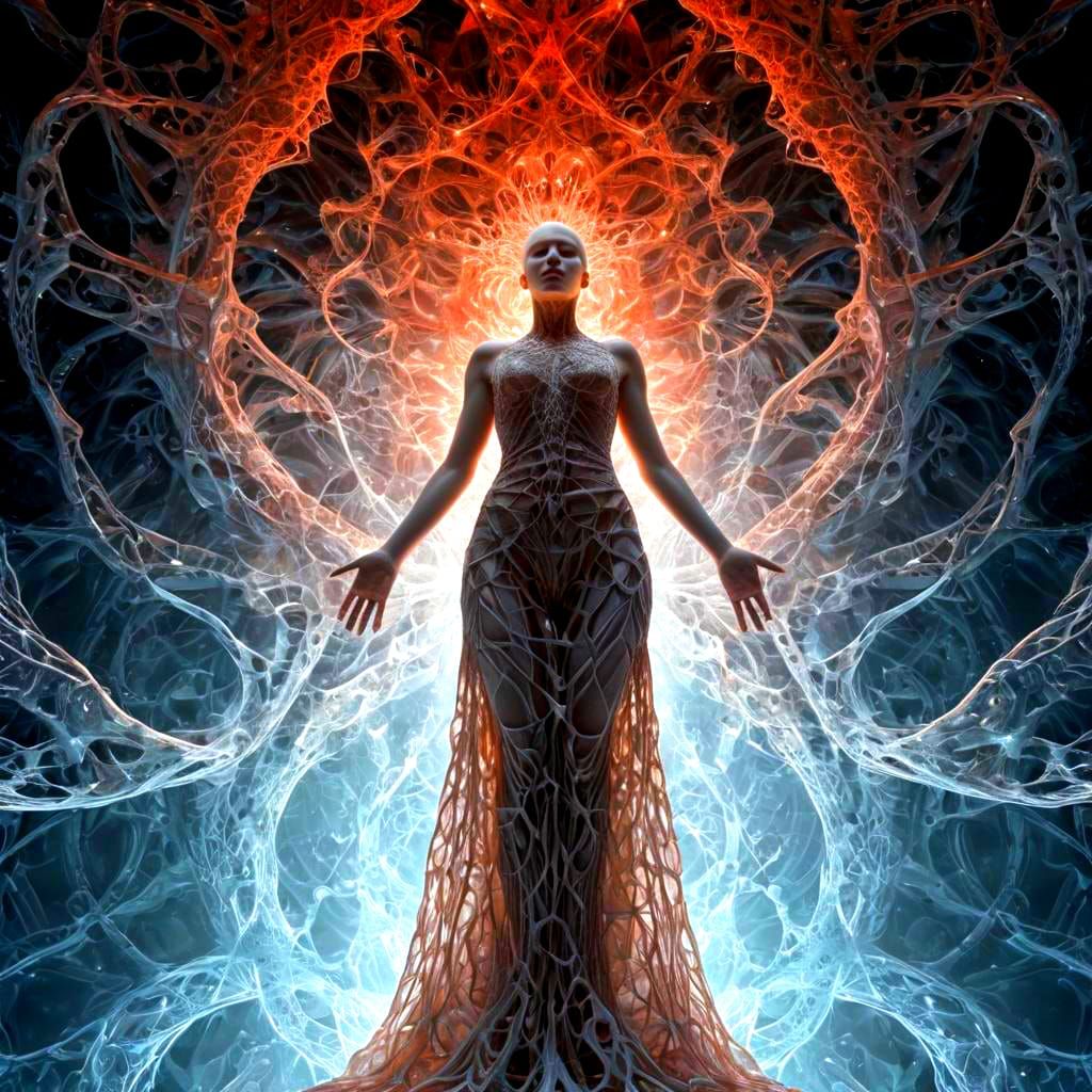 Cosmic DNA: A Surreal Ethereal Fantasy