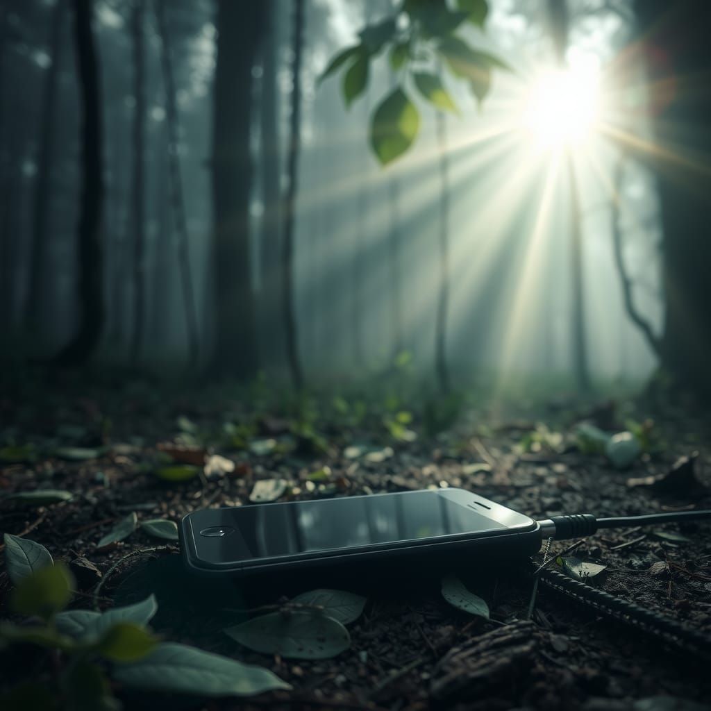Lost Smartphone in a Dark Forest