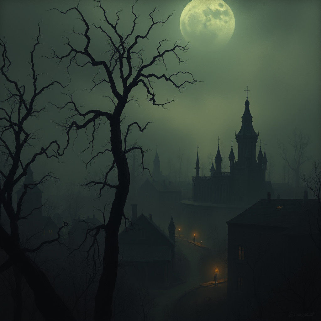 Eerie Saransk Landscape in Gothic Style