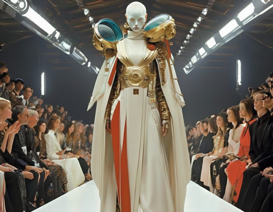 Alien Supermodel Struts on Space Runway