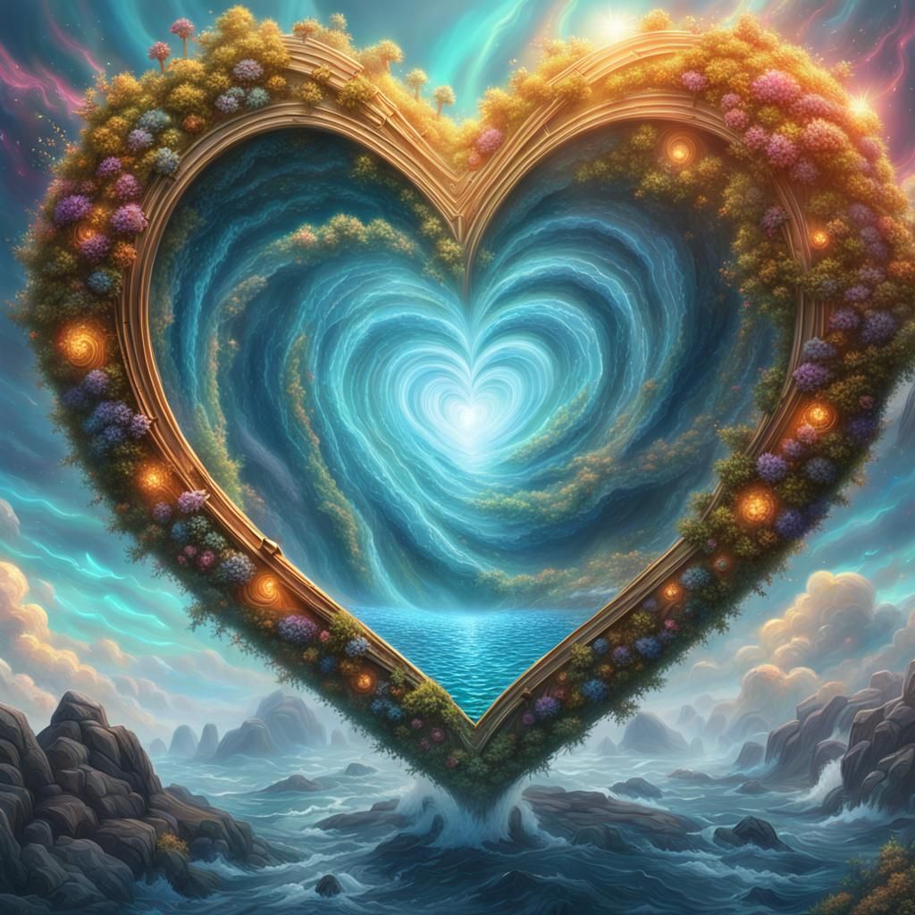 Whirlpool Heart: Detailed Fantasy Concept Art