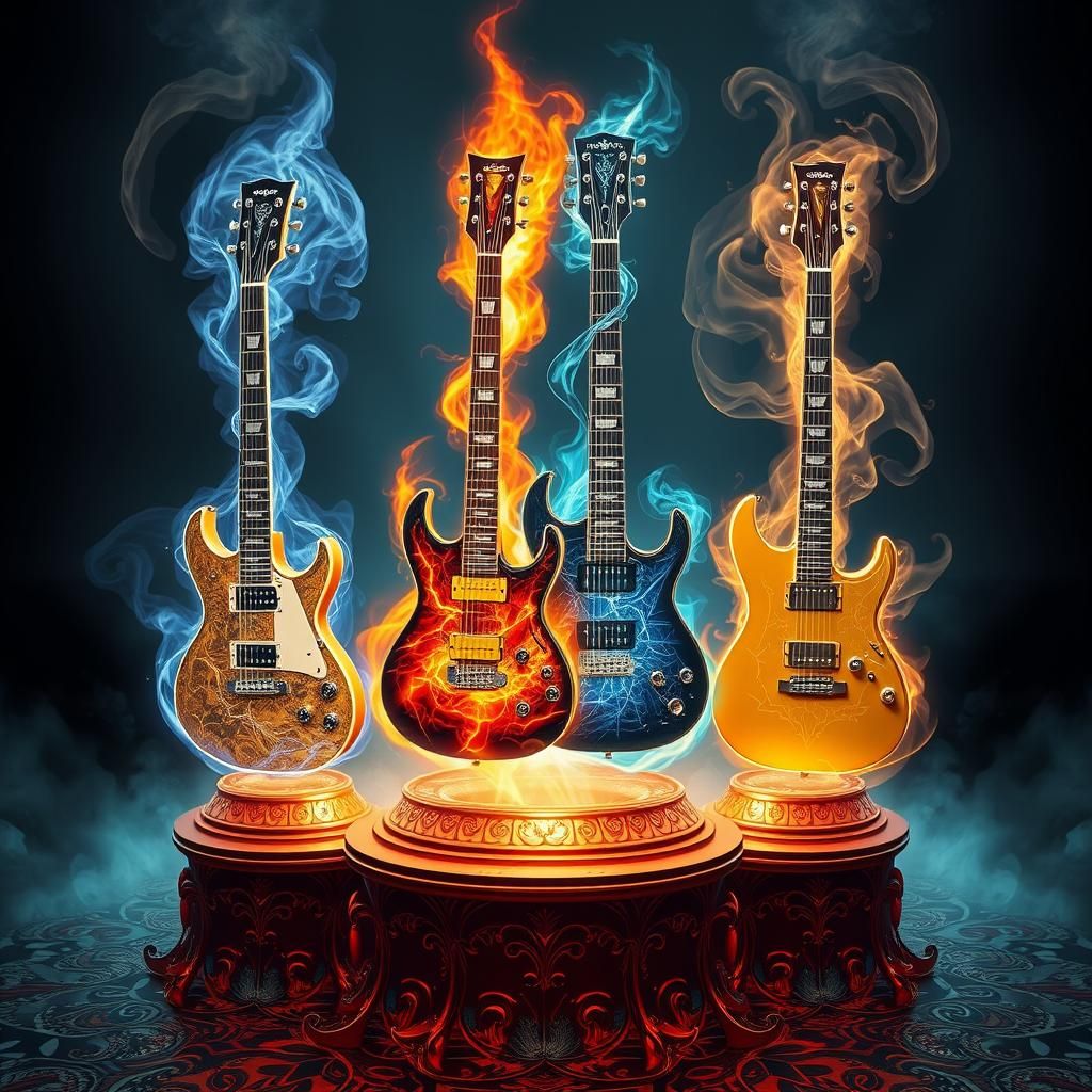 Elemental Guitars in Dark Mystical Style