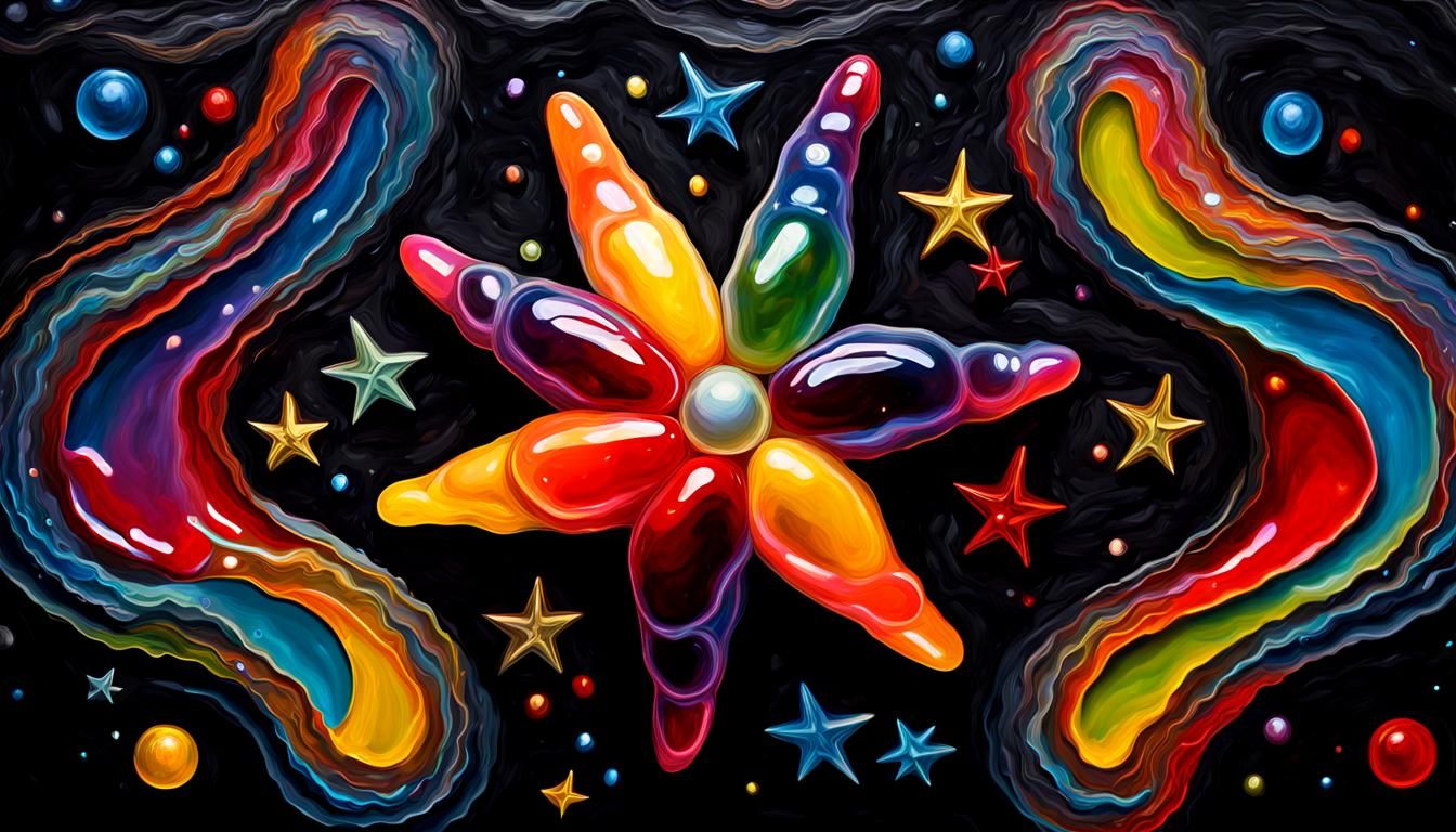 Electromagnetic Jelly Coils Surround Newborn Star: Impasto O...