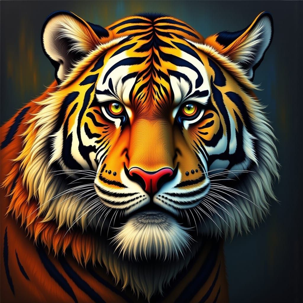 Intense Tiger Portrait: Eye of the Tiger